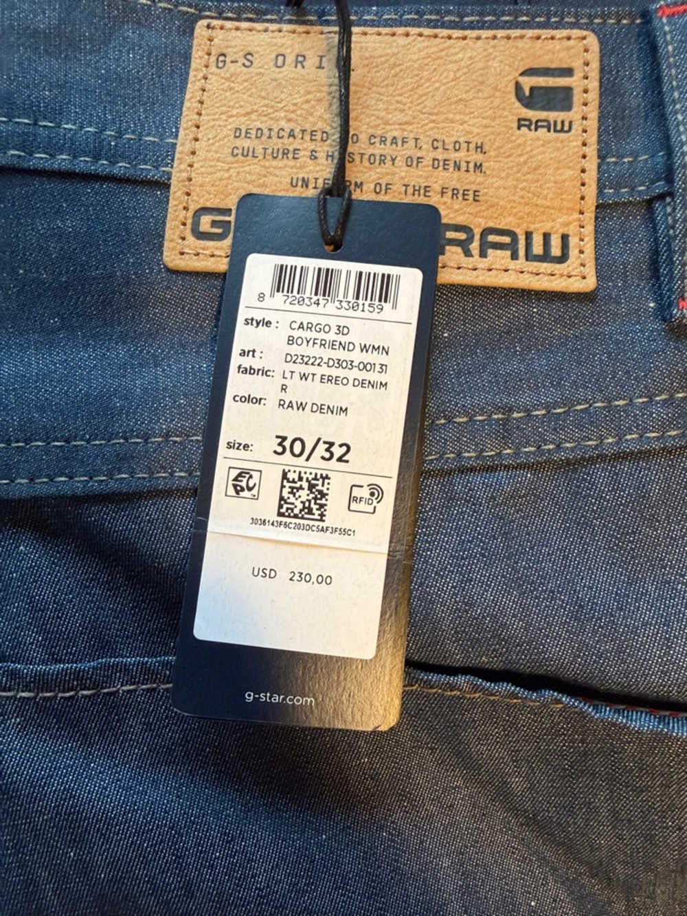 G-Star Raw Denim Cargo 3D Jeans - Dark Blue